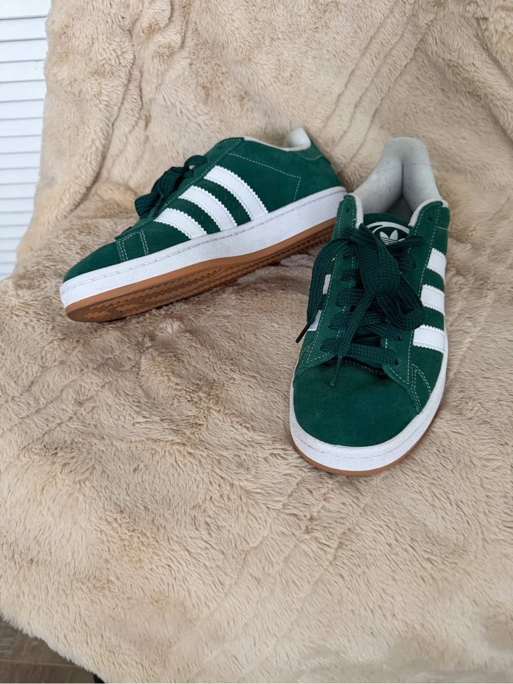 Adidas Campus 00s Dark Green Gum Suede Sneakers - Worn Once